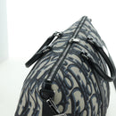 Christian Dior Trotter Canvas Weekender 40 Bag 2way Navy Silver Auth YKZ1047SAM-6