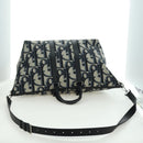Christian Dior Trotter Canvas Weekender 40 Bag 2way Navy Silver Auth YKZ1047SAM-8