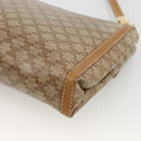 CELINE Macadam Canvas Shoulder Bag PVC Beige Gold Auth YKZ1049A-15