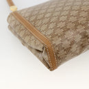 CELINE Macadam Canvas Shoulder Bag PVC Beige Gold Auth YKZ1049A-16