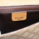 CELINE Macadam Canvas Shoulder Bag PVC Beige Gold Auth YKZ1049A-19