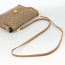 CELINE Macadam Canvas Shoulder Bag PVC Beige Gold Auth YKZ1049A-7