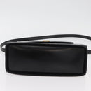BALLY Hand Bag Leather 2way Black Gold Auth YKZ1052-5