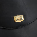 BALLY Hand Bag Leather 2way Black Gold Auth YKZ1052-19
