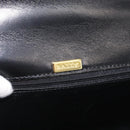 BALLY Hand Bag Leather 2way Black Gold Auth YKZ1052-21