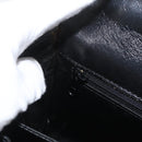 BALLY Hand Bag Leather 2way Black Gold Auth YKZ1052-27