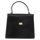 BALLY Hand Bag Leather 2way Black Gold Auth YKZ1052-13