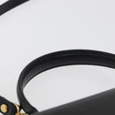 BALLY Hand Bag Leather 2way Black Gold Auth YKZ1052-14