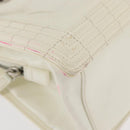 CHANEL Chain Boy Chanel Bag Patent leather White Silver CC Auth YKZ1054A-9