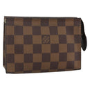 LOUIS VUITTON Damier Ebene Poche Toilette 15 Pouch N47548 LV Auth YKZ1056-1