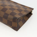 LOUIS VUITTON Damier Ebene Poche Toilette 15 Pouch N47548 LV Auth YKZ1056-10