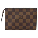 LOUIS VUITTON Damier Ebene Poche Toilette 15 Pouch N47548 LV Auth YKZ1056-3