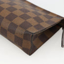 LOUIS VUITTON Damier Ebene Poche Toilette 15 Pouch N47548 LV Auth YKZ1056-8