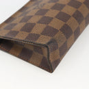 LOUIS VUITTON Damier Ebene Poche Toilette 15 Pouch N47548 LV Auth YKZ1056-9