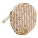 LOUIS VUITTON Mini Lin Croisette Porte Monnaie Ron Coin M95499 LV Auth YKZ1059A-1