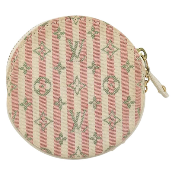 LOUIS VUITTON Mini Lin Croisette Porte Monnaie Ron Coin M95499 LV Auth YKZ1059A