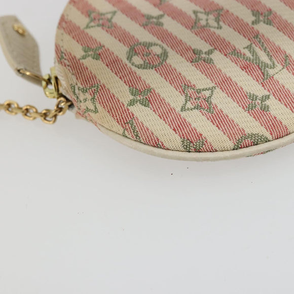 LOUIS VUITTON Mini Lin Croisette Porte Monnaie Ron Coin M95499 LV Auth YKZ1059A