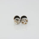 LOUIS VUITTON Taiga Buton De Manchette Cuffs Ag925 Black Silver LV Auth YKZ1063-11