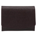 LOUIS VUITTON Taiga Buton De Manchette Cuffs Ag925 Black Silver LV Auth YKZ1063-13