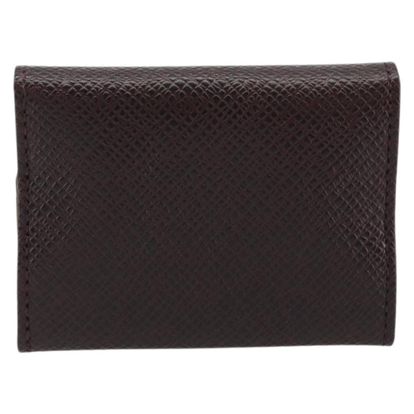 LOUIS VUITTON Taiga Buton De Manchette Cuffs Ag925 Black Silver LV Auth YKZ1063