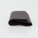 LOUIS VUITTON Taiga Buton De Manchette Cuffs Ag925 Black Silver LV Auth YKZ1063-4