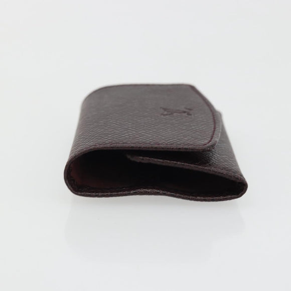 LOUIS VUITTON Taiga Buton De Manchette Cuffs Ag925 Black Silver LV Auth YKZ1063