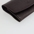 LOUIS VUITTON Taiga Buton De Manchette Cuffs Ag925 Black Silver LV Auth YKZ1063-14