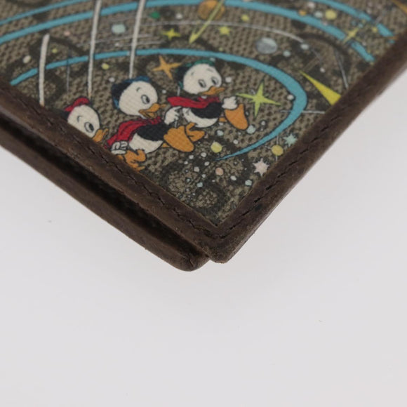 GUCCI Disney Collaboration Donald GG Supreme Wallet PVC 647937 Auth YKZ1064M