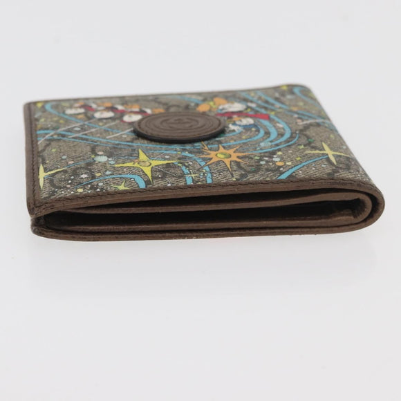 GUCCI Disney Collaboration Donald GG Supreme Wallet PVC 647937 Auth YKZ1064M