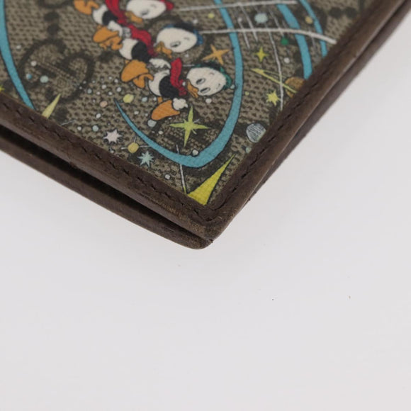 GUCCI Disney Collaboration Donald GG Supreme Wallet PVC 647937 Auth YKZ1064M