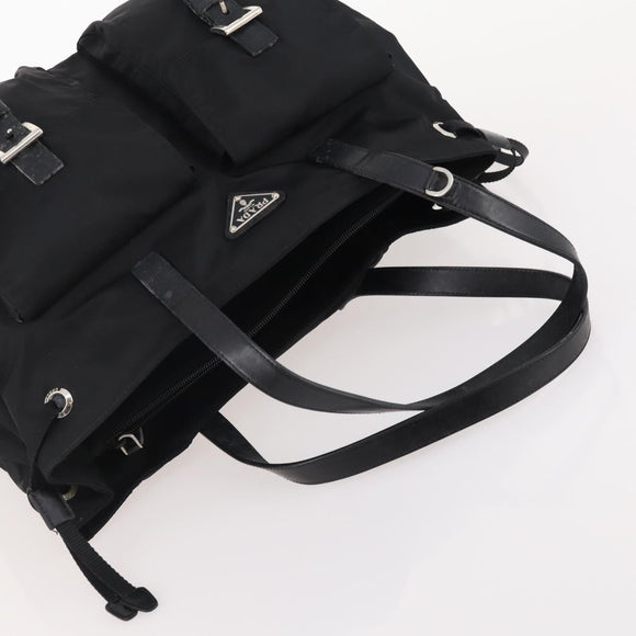 PRADA Shoulder Bag Nylon 2 Set Black Auth YKZ1068