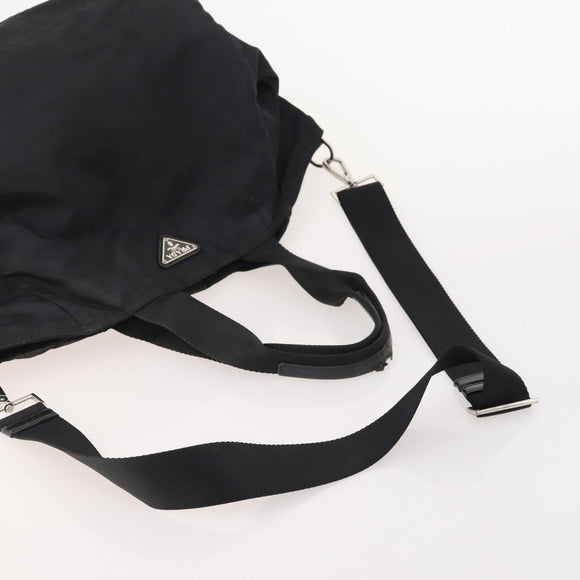 PRADA Shoulder Bag Nylon 2 Set Black Auth YKZ1068