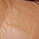 CELINE Macadam Canvas Boston Bag PVC Leather Brown Gold Auth YKZ107-10