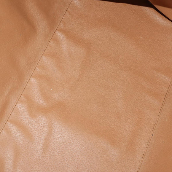 CELINE Macadam Canvas Boston Bag PVC Leather Brown Gold Auth YKZ107
