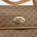 GUCCI Micro GG Supreme Hand Bag PVC Beige Gold 000 46 4857 Auth YKZ1075-17