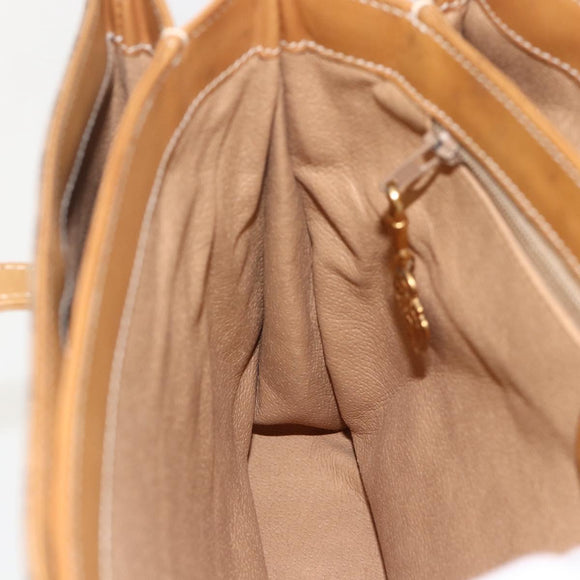 GUCCI Micro GG Supreme Hand Bag PVC Beige Gold 000 46 4857 Auth YKZ1075