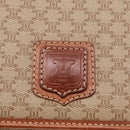 CELINE Macadam Canvas Shoulder Bag PVC Beige Gold Auth YKZ1076-17