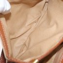 CELINE Macadam Canvas Shoulder Bag PVC Beige Gold Auth YKZ1076-21
