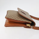CELINE Macadam Canvas Shoulder Bag PVC Beige Gold Auth YKZ1076-3