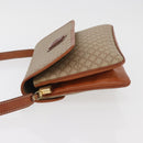 CELINE Macadam Canvas Shoulder Bag PVC Beige Gold Auth YKZ1076-4