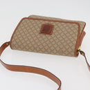 CELINE Macadam Canvas Shoulder Bag PVC Beige Gold Auth YKZ1076-6