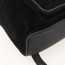 GUCCI Bamboo Backpack Suede Black Gold 003 1998 0030 Auth YKZ1078-13