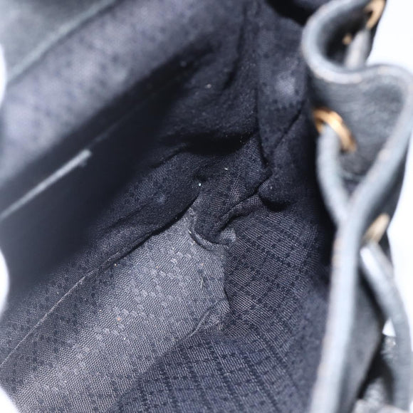 GUCCI Bamboo Backpack Suede Black Gold 003 1998 0030 Auth YKZ1078