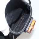 GUCCI Bamboo Backpack Suede Black Gold 003 1998 0030 Auth YKZ1078-23