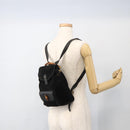 GUCCI Bamboo Backpack Suede Black Gold 003 1998 0030 Auth YKZ1078-25