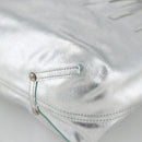 TIFFANY&Co. Reversible Tote Bag Leather Silver Auth YKZ1080-15