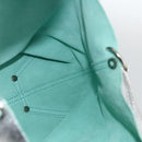 TIFFANY&Co. Reversible Tote Bag Leather Silver Auth YKZ1080-11