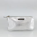 TIFFANY&Co. Reversible Tote Bag Leather Silver Auth YKZ1080-18