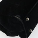 PRADA Hand Bag Velor Black Auth YKZ1084-14