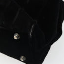 PRADA Hand Bag Velor Black Auth YKZ1084-15